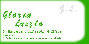 gloria laszlo business card